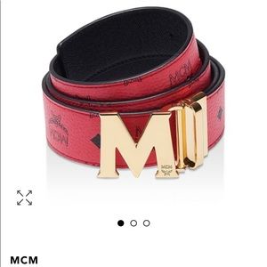red mcm belt